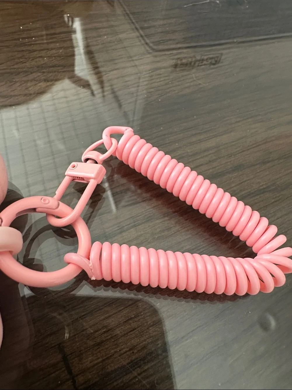 Retro Telephone Pink AirPods Case with Coiled Strap